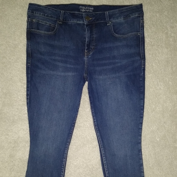 MAURICES EVER FLEX HIGH-RISE BLUE JEANS WOMEN'S SIZE 20W - Picture 3 of 5